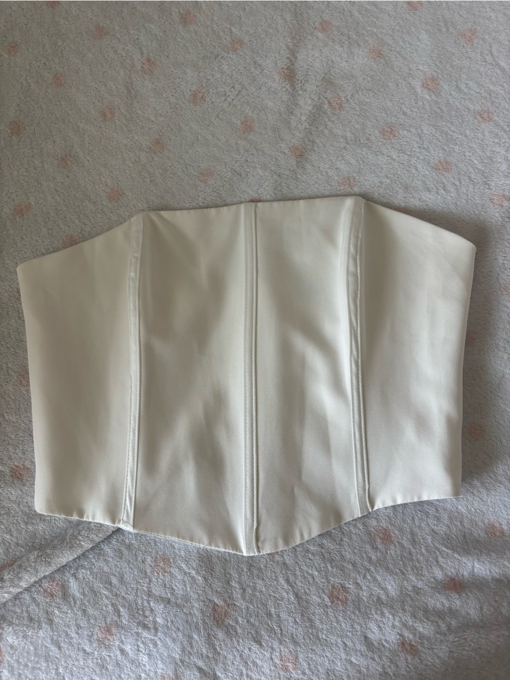 pacsun White Structured Corset Top